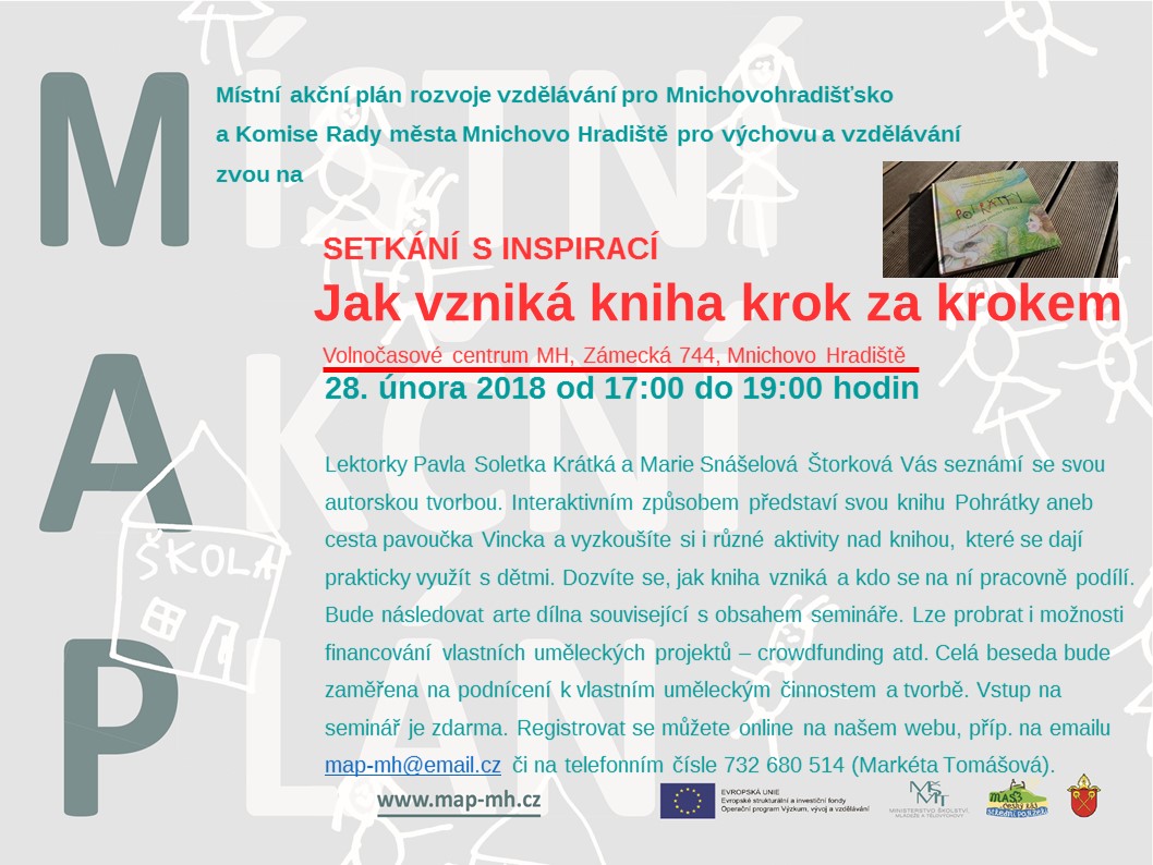 Pozvánka Jak vzniká kniha krok za krokem