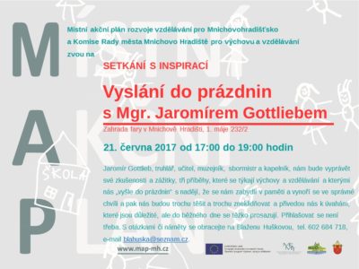 Pozvánka Vyslání do prázdnin